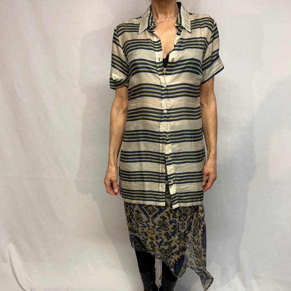 Dries Van Noten Silk Top and Skirt - Picture 5 of 8